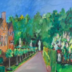 Acryl op doek, Maya Wildevuur, Menkemaborg, 2001
